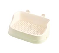 KESOTO Cage à Litière pour Petits Animaux avec Bouteille de Nettoyage, Blanc