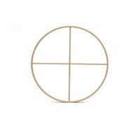 KESOTO Carillon Bambou Structure Suspendue Croix Support Mobile Facile Convient pour Berceau Espace Détente Décoration Artisanale, 30CM【20 Trous】