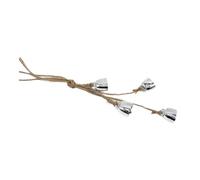 KESOTO Carillons éoliens à Accrocher, Cloches de Vache pour Arbre, Décoration Murale Rustique, Argenté