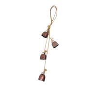 KESOTO Carillons éoliens à Accrocher, Cloches de Vache pour Arbre, Décoration Murale Rustique, Rouge