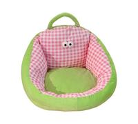 KESOTO Chaise Enfant Sofa Coussin Dossier Tatami Paresseux Rempli Décoratif Petite Velours Soie Douce Adapté pour Chambre Appartement Salle de Jeux, Rose, L