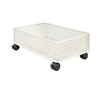 KESOTO Chariot de Rangement sous Bureau en Fer Stable Organisateur Mobile pour Bureau Boîte de Rangement à roulettes sous Étagère Petite Étagère Utilitaire P, L