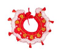 KESOTO Chat Scarf Écharpe Costume Chat Bib Tricoté Animaux Crochet Réglable Matériau Maille Adapté Aux Fêtes Nouvel an Rassemblements Famille Photographie Ma, L