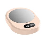 KESOTO Chauffe-tasse Appareil Chauffe-boisson Électrique Compact Contrôle Température Protection Sèche Adapté Café Lait Thé Eau Bureau Maison Cadeau, Rose