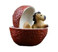 KESOTO Cheval Statue pour Animaux Accessoire Thé Mini Figurine Ornement Argile pour Versement Thé Convient Aux Enseignants Bibliothèque Décoration Maison, Jaune