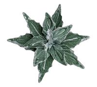 KESOTO Christmas Flower Couronne de Noël Fleur Artificielle Simulation Arrangement Table Décoration En Velours Fer Adaptée à L'Emballage Cadeau Arbre Fête Ma, Vert