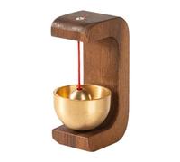 KESOTO Cloche de Porte en Bois pour Commerces, Carillon de Bienvenue, Forme C