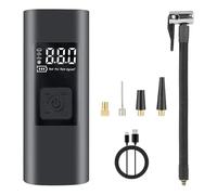 KESOTO Compresseur d'air 12 V avec éclairage LED pour Gonflage de Pneus de et Vélo, avec 1 câble USB
