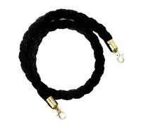 kesoto Cordes de Barrières Diviseur 1.5M/2M/3M Cordes Cordon Séparation - noir, 2m