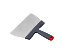 KESOTO Corne Patisserie, Ustensiles de Chocolat pour Pâtisserie et Découpe de Gâteau, Pelle à Gâteau Transfert De Pizza, Spatule pour tempérer et étendre Le Chocolat en Acier Inoxydable, 24x22cm