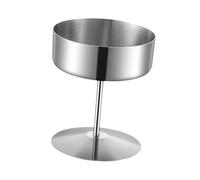 KESOTO Coupe Glace Acier Inoxydable Coupe Pudding Bol Service Dessert Bol Yaourt surélevé Ligne Raffinée Adaptée Salon Dîner D'Anniversaire Buffet Hôtel, Argent, 200 ml