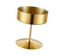 KESOTO Coupe Glace Acier Inoxydable Coupe Pudding Bol Service Dessert Bol Yaourt surélevé Ligne Raffinée Adaptée Salon Dîner D'Anniversaire Buffet Hôtel, Or, 200 ml