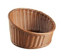 KESOTO Coussin de Repos Tressé Niche Animaux Panier Ovale Accessoire Confort Surface Tressée Structure Solide Convient pour Chiens Chats Appartement, Marron, Très Grand 37.5 15.5/24CM