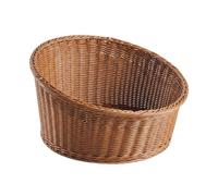 KESOTO Coussin de Repos Tressé Niche Animaux Panier Ovale Accessoire Confort Surface Tressée Structure Solide Convient pour Chiens Chats Appartement, Marron, Grand 32.5 13.5/22.5