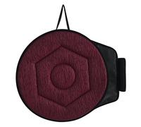KESOTO Coussin de Siège Tournant pour Voiture avec Mécanisme de Rotation, Diamants de Vin Rouge