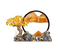 KESOTO Décoration artistique en sable 3D en mouvement, figurine de peinture sur sable fluide, décoration de bureau en sablier artistique pour étagères de, a