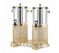 KESOTO Distributeur à Acier Inoxydable Robin Verseur Distributeur Boissons pour Cocktails Latérales Couvercle à Bouton pour Réceptions Mariages Cérémonies
