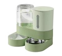 KESOTO Distributeur Automatique pour Animaux Ensemble d'alimentation Gamelle Détachable et Bol avec Distributeur d'eau Filtrant Rotatif Adapté pour Nourrir, Vert
