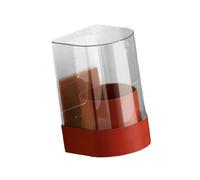 KESOTO Distributeur de Gobelets Porte-gobelets Organisateur Compact Wall Hanging pour Gobelets en Papier avec Couvercle et Fenêtre Adapté à La Maison Bureau, Rouge