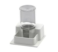 KESOTO Distributeur d'eau pour Reptiles avec Bouteille, Adapté Aux Tortues et Serpents, Blanc