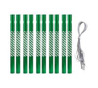 KESOTO Ensemble de 10 Tubes en Aluminium pour Carillons éoliens, Fournitures pour Le Jardin, Vert