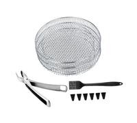 KESOTO Ensemble de 3 Grilles pour Friteuse Électrique, Accessoires de Cuisine, Rond