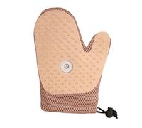 KESOTO Gant de Massage et Brossage pour Animaux Domestiques en Polyester et Caoutchouc avec Lanière Réglable pour Une Utilisation Confortable Adapté Aux Soi, Jaune