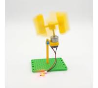 KESOTO Générateur Éolien Vertical Ensemble d'Initiation Visuelle Système Maquette Rotor Collecteur Électrique Socle Perforé Utilisation Adaptée aux Professeurs Simulation à la Maison Groupes d'Étude