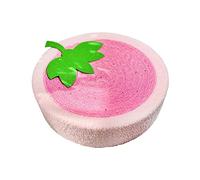 KESOTO Griffoir pour Chat, Gamelle, Tapis à Griffer, Canapé, Lit, Coussin à Griffer, Nid pour Chatons D'intérieur, pour Se Reposer et Jouer, Rose Fraise