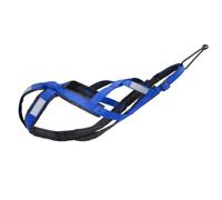 KESOTO Harnais de Traction pour Chien Harnais de Harnais Ajustable Harnais Réfléchissant Harnais Confort Rembourré en Nylon avec Point d'attache Arrière, Array, Bleu, L