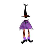 KESOTO Housse de Bouteille de Vin Décoration D'Halloween Ornement de Table Cache Bouteille de Sorcière En Tissu Non Tissé Robuste Adapté pour Les Fêtes et L, Violet