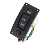 kesoto Interrupteur à Bascule De Pompe De Cale à 3 Voies Automati -Off-Manual Panneau De Commande à Trois Positions Avec Alarme, DC 12v, Auto/Man Pour Bate