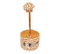 KESOTO Jouet Puzzle pour Chat Jeu d'esprit Interactif Boîte D'Activité et Jouet à Ressort Favorise l'exercice Physique Adapté comme Cadeau pour Les Chats D'A, Rond