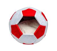 KESOTO Lit Universel pour Animaux de Compagnie, Niche Confortable pour Chien et Chat, Coussin D'extérieur, Rouge L