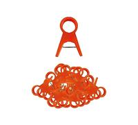 KESOTO Lot de 100 Pinces de Support pour Plantes, Crochets de Jardin, Pinces de Greffage, Outil Adapté Aux Tomates et Aux Fleurs, 2,0 cm Rouge