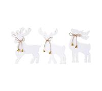 KESOTO Lot de 3 Décorations de Noël en Forme de Renne pour Bureau, Chambre à Coucher Ou Dortoir