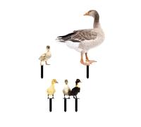 KESOTO Lot de 5 Statues de Canards à Planter dans Le Jardin, Figurines Décoratives, Sculptures de Canards pour La Cour, Art Sculptural, Décoration Canard