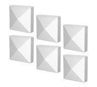 KESOTO Lot de 6 Cache-poteaux Pyramidaux pour Clôture, Lampadaire, Boîte Aux Lettres Extérieure