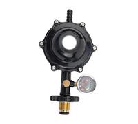 KESOTO Low Pressure Valve Réducteur Pression Cylindre Autofermeture Installation Rapide Alliage Aluminium Cuivre Résistant à La Fuite Convient à La Cuisi, avec Jauge