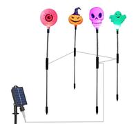 KESOTO Lumière Solaire de Jardin Lampe de Voie Éclairage de Cour Balise LED Borne Solaire Décorative et Étanche Approprié pour La Décoration d'halloween Les, Mixte