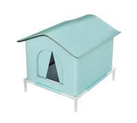 KESOTO Maison pour Chat Tente d'hiver Chaude Niche Imperméable Lit pour Animaux Domestiques Conception Entièrement Fermée avec Coussin Amovible Approprié Po, S