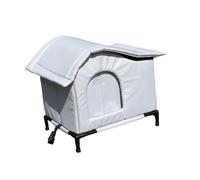 KESOTO Niche Extérieure pour Errant, Résistante Aux Intempéries, en Tissu Oxford de Qualité Supérieure, Idéale pour Cour, Jardin et Pelouse. Accessoires, Gris, L