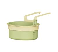KESOTO Panier Filtre pour Évier Collecteur Suspendu et Passoire D'Angle avec Vidage Automatique Des Déchets pour Le Nettoyage Des Légumes et La Filtration D, Vert