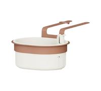 KESOTO Panier Filtre pour Évier Collecteur Suspendu et Passoire D'Angle avec Vidage Automatique Des Déchets pour Le Nettoyage Des Légumes et La Filtration D, Blanc