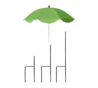 KESOTO Parasol de Protection Solaire avec Piquet de Robuste pour Parterres de Jardin, Parasol de Jardin pour Balcon, Terrasse, Vert