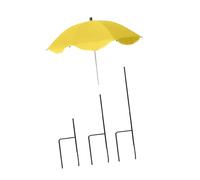 KESOTO Parasol de Protection Solaire avec Piquet de Robuste pour Parterres de Jardin, Parasol de Jardin pour Balcon, Terrasse, Jaune