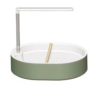 KESOTO Parrot Bain Automatique Baignoire Oiseau Perchoir Pompe Réglable Conception PP Approprié Perroquets Cockatiels Salle d'oiseaux Intérieur, Style B