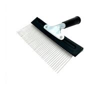 KESOTO Peigne à Texturer Peigne à Stries Outil de Structure à Dents Fines Tête Plastique Surface Plane Parfait pour Application, Peigne À Dents D1139H 23,5 CM Avec Manche