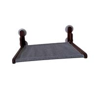 KESOTO Perchoir de fenêtre pour Chat Siège de fenêtre Pliable Lit de fenêtre pour Chat Hamac pour Chat pour, Noyer Foncé