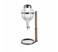 KESOTO Pichet à Sake Pichet de Service Distributeur Flacon Verseur avec Chambre de Refroidissement en Verre Transparent Utilisable pour Service de Table Accueil Familial, Pot Tête De Dragon Silv